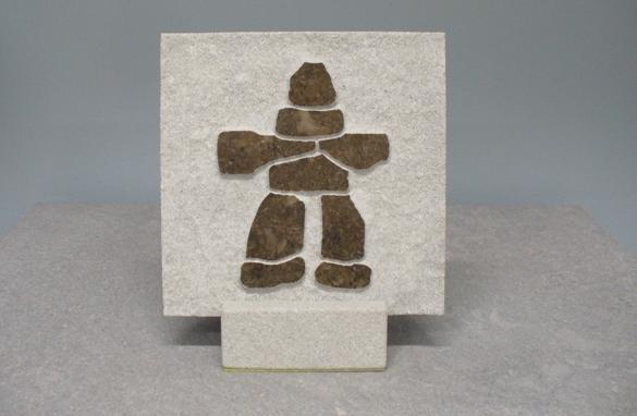 sculpture calcaire St-Marc sur pied calcaire 